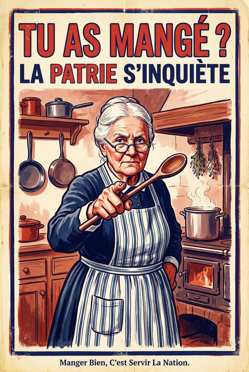 Affiche de propagande Tu as mangé, grand-mère poster