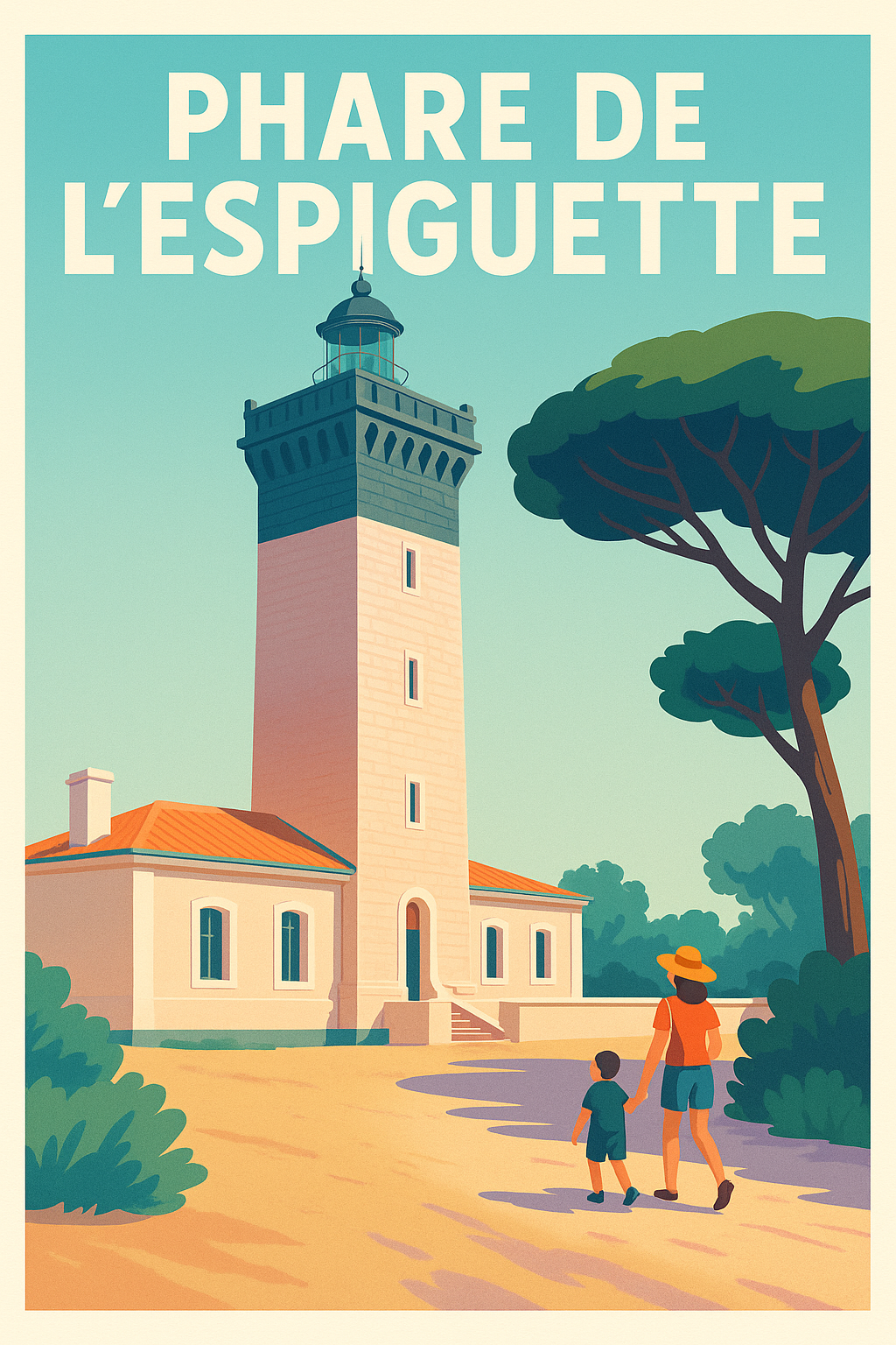 Affiche de Phare de l'Espiguette - L'éclat sauvage de la Camargue