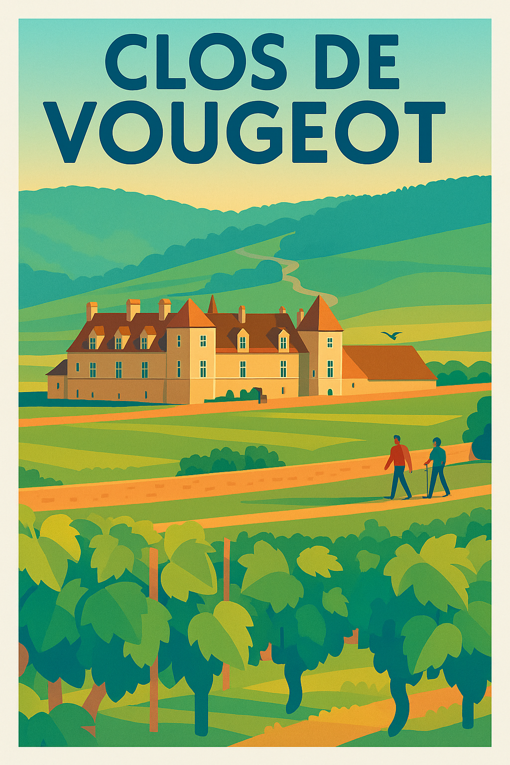 Affiche de Clos de Vougeot - L'élégance du terroir bourguignon