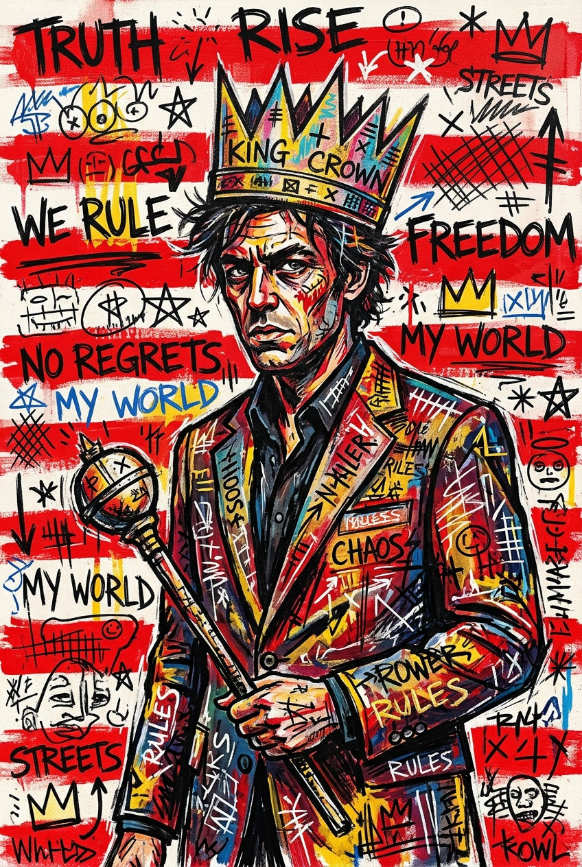 Poster Street Art, affiche au style graffiti urbain