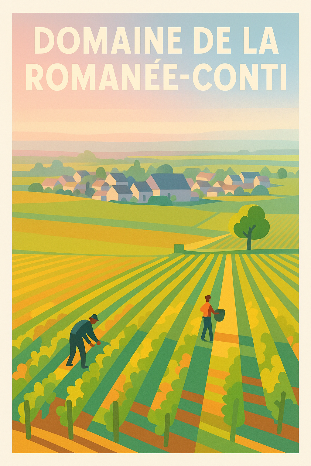 Affiche de Domaine de la Romanée-Conti - L'élégance du terroir bourguignon