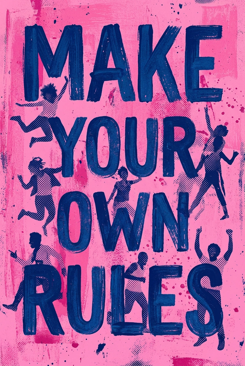 Affiche Make Your Own Rules, poster style street art