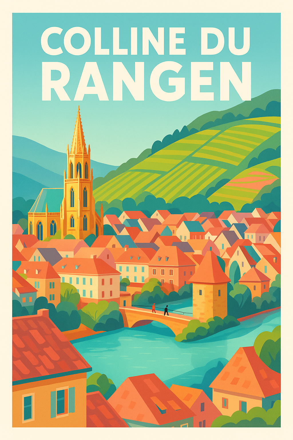 Affiche de Colline du Rangen - L'éclat des vignobles alsaciens chez vous