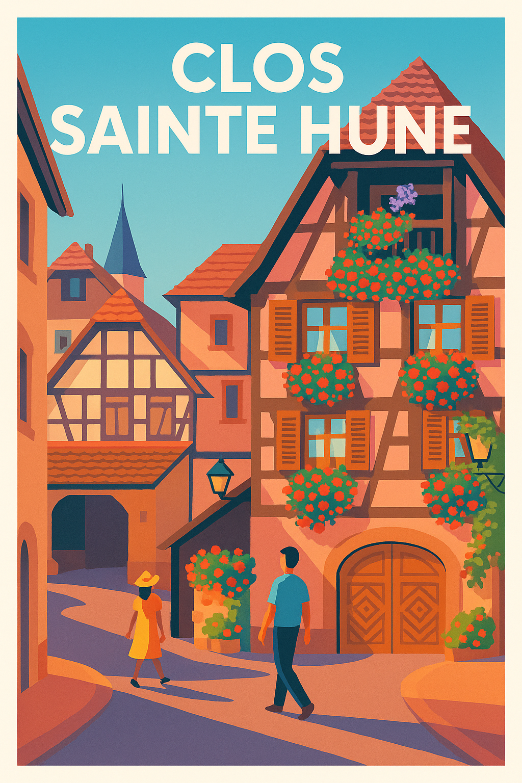 Affiche de Clos Sainte Hune - L'élégance intemporelle de l'Alsace