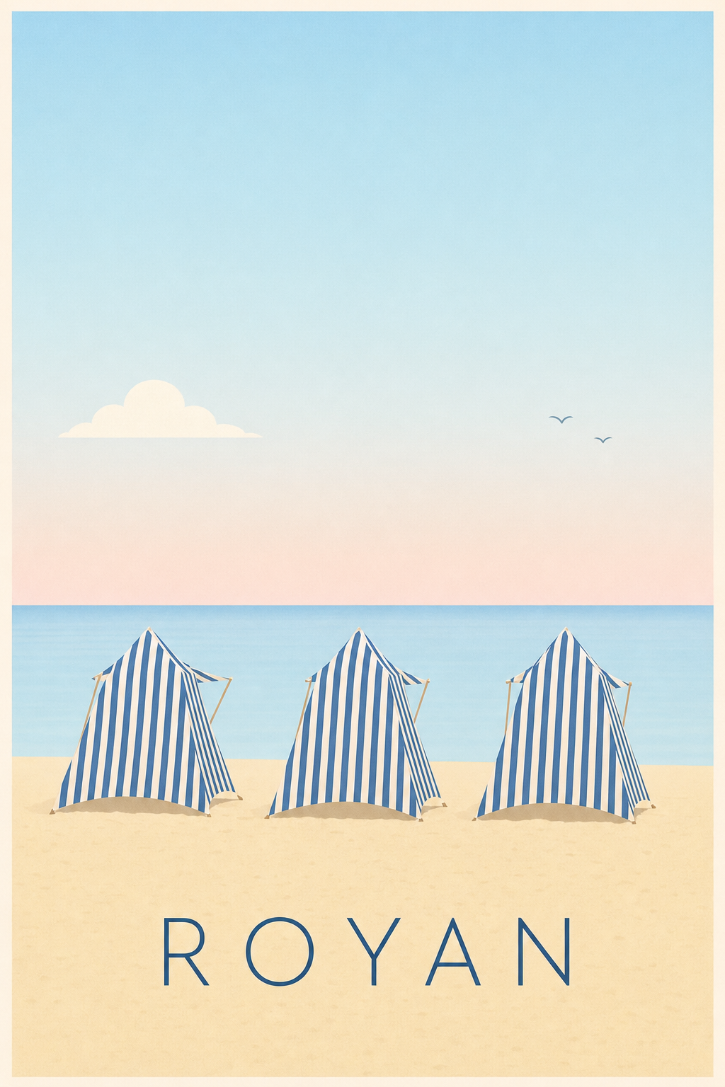 Affiche de Royan, poster de la Grande Conche