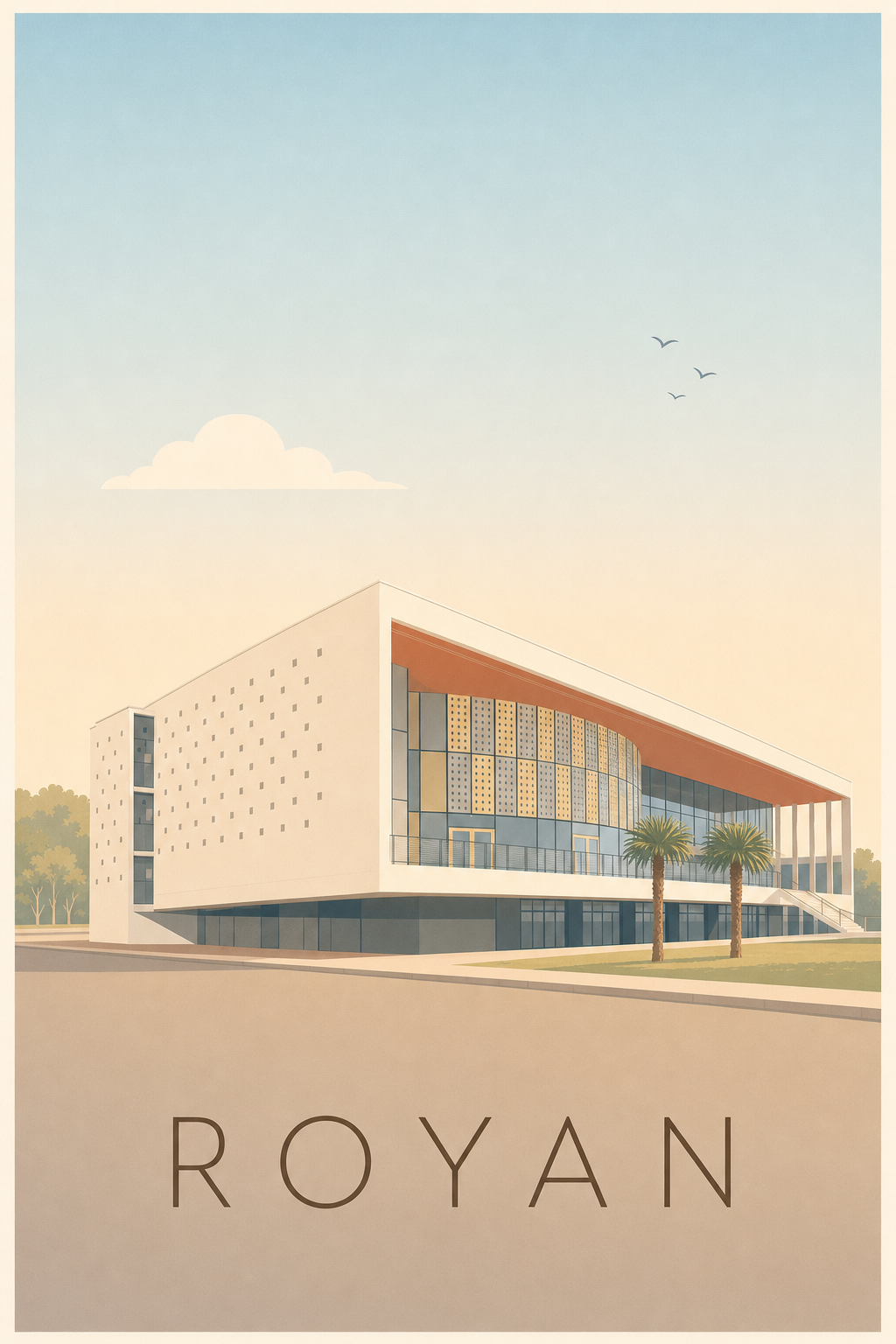 Affiche de Royan, poster du Palais des congrès