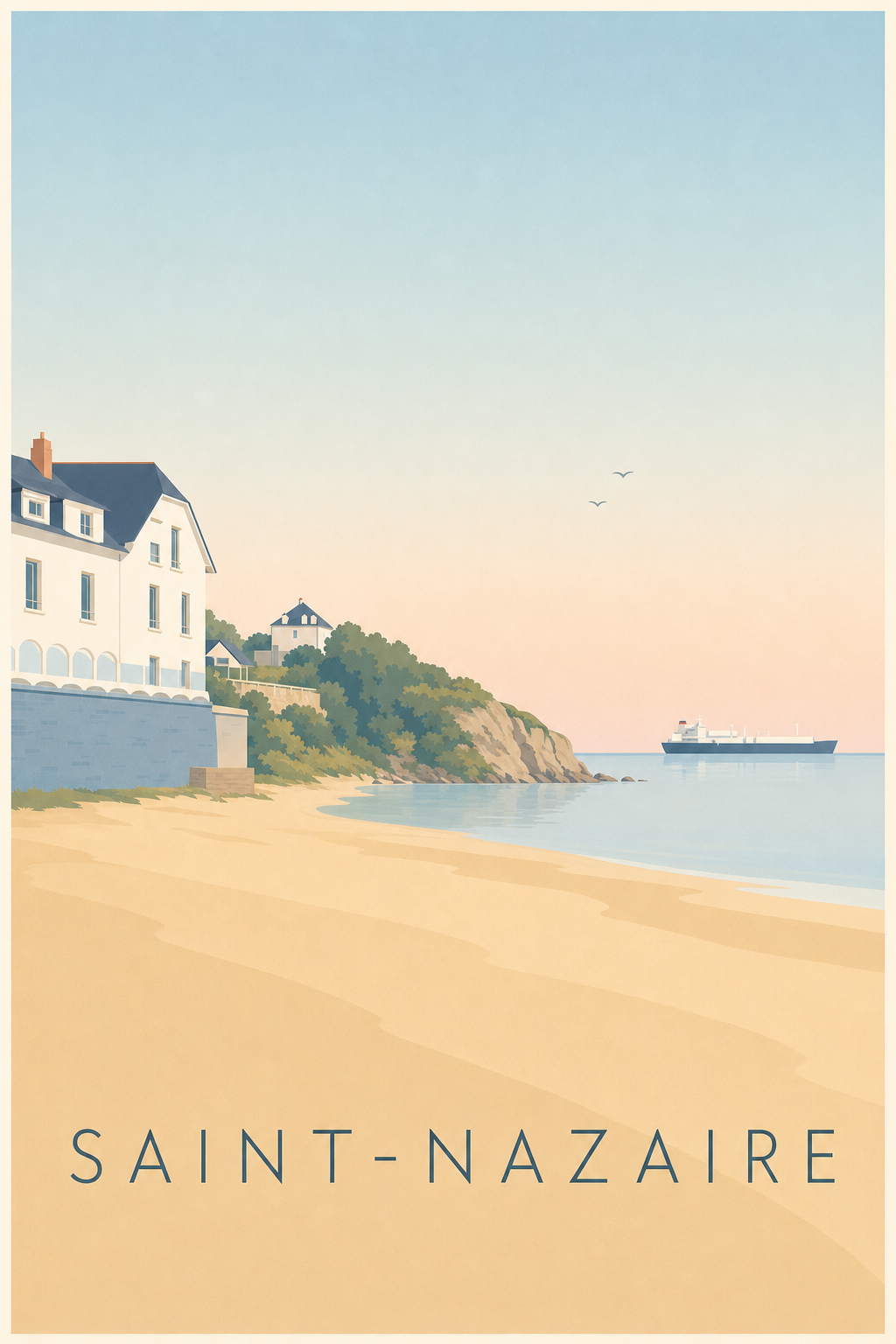 Affiche de Saint-Nazaire - Calme