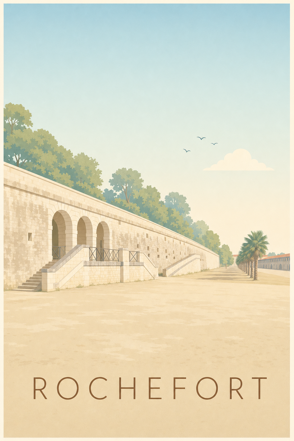 Affiche de Rochefort, poster de la Corderie Royale