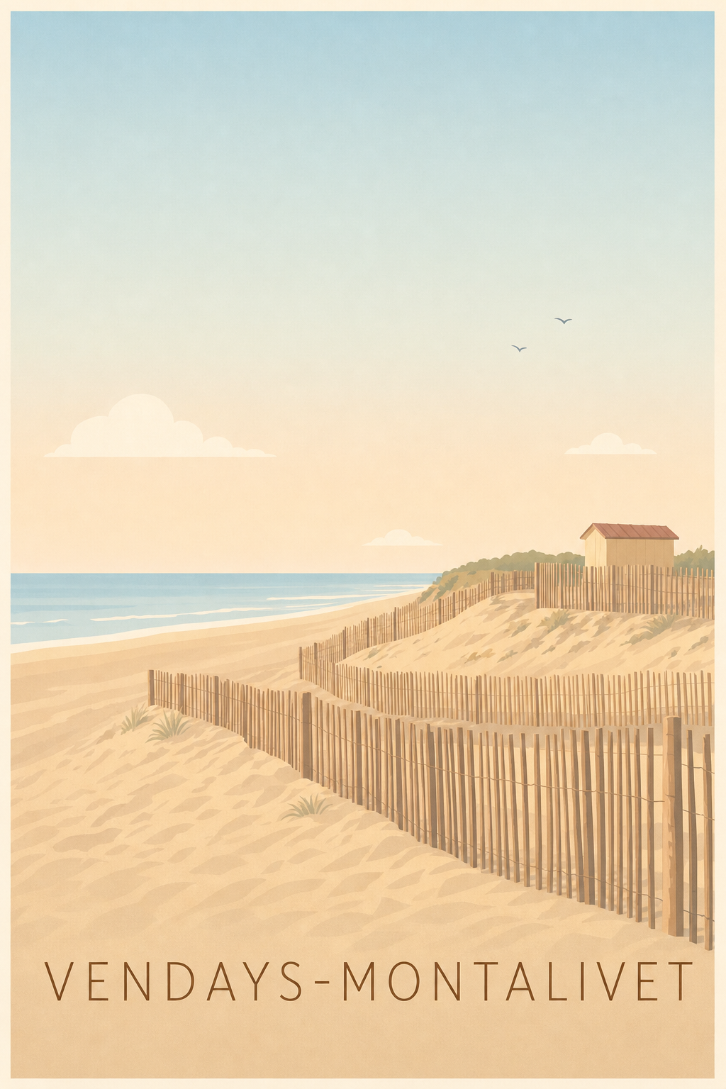 Affiche de Vendays-Montalivet - Calme
