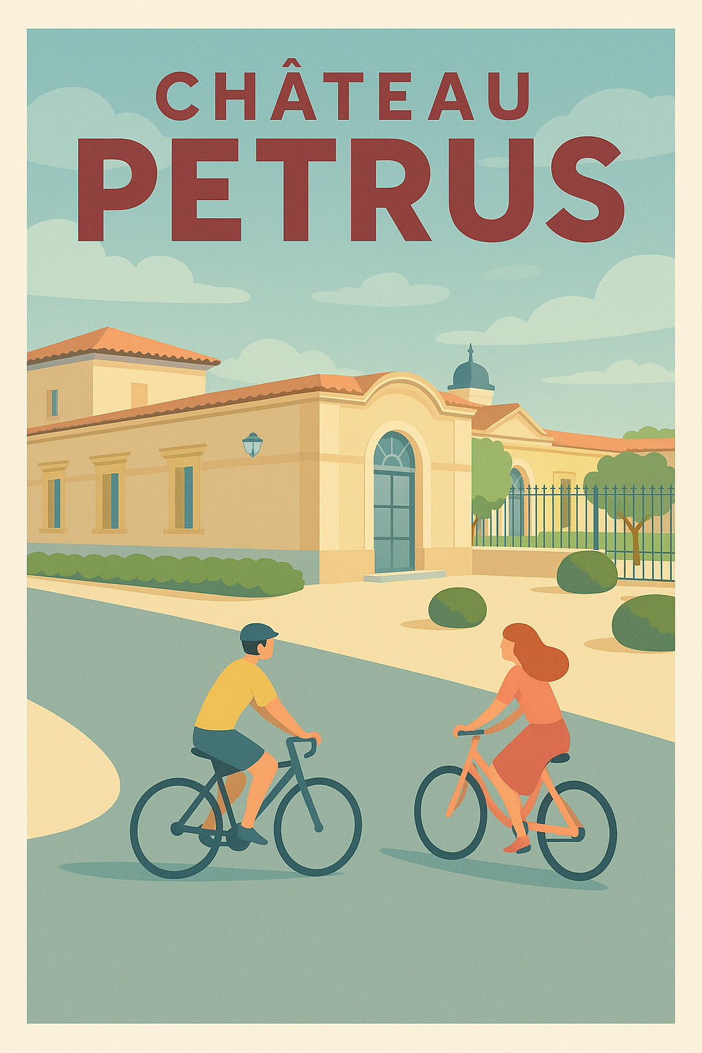 Affiche de Château Petrus - L'élégance du vignoble bordelais