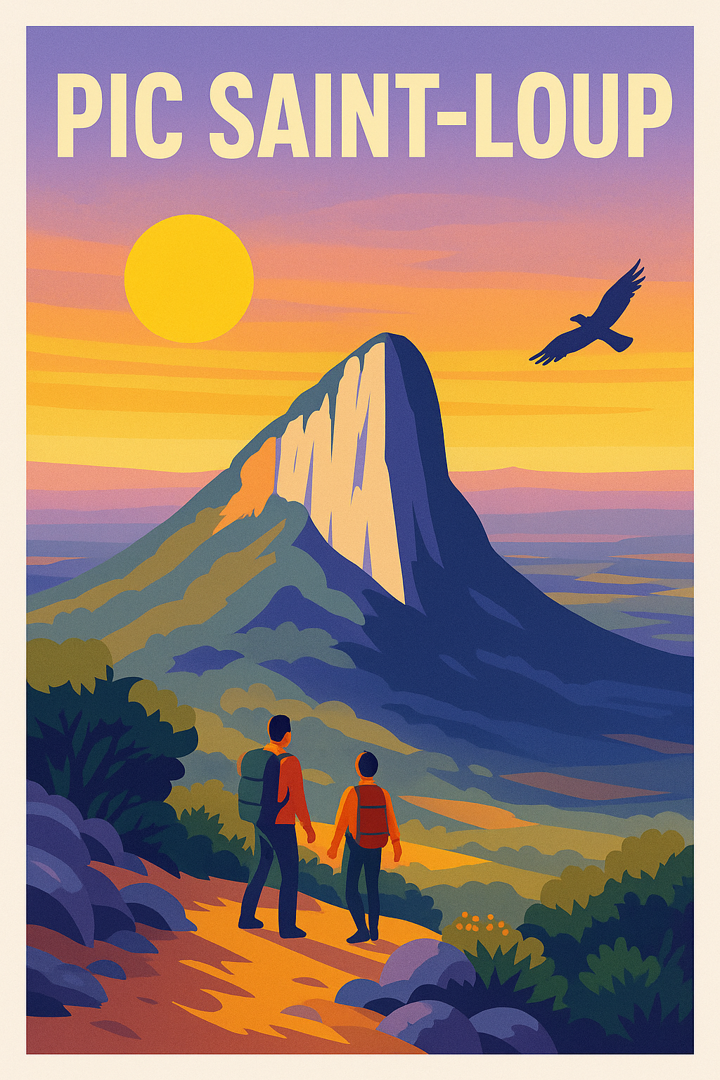 Affiche de Pic Saint-Loup - Sommet emblématique de l'Hérault