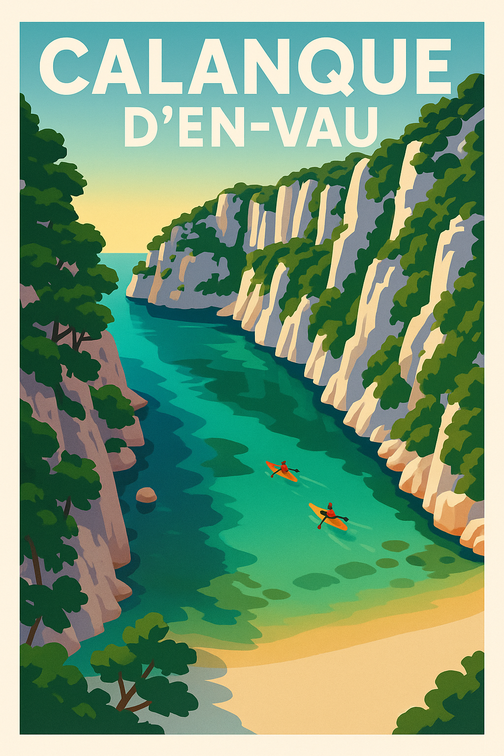 Affiche de Calanque d'En-Vau - Évasion azur au cœur des falaises