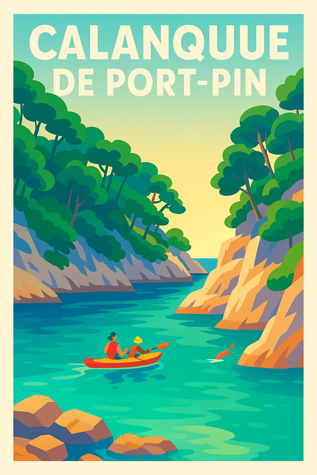 Affiche de Calanque de Port-Pin - Évasion azur au cœur de la Provence