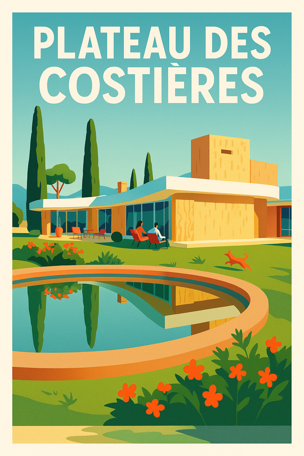 Affiche de Plateau des Costières - L'élégance solaire du Sud