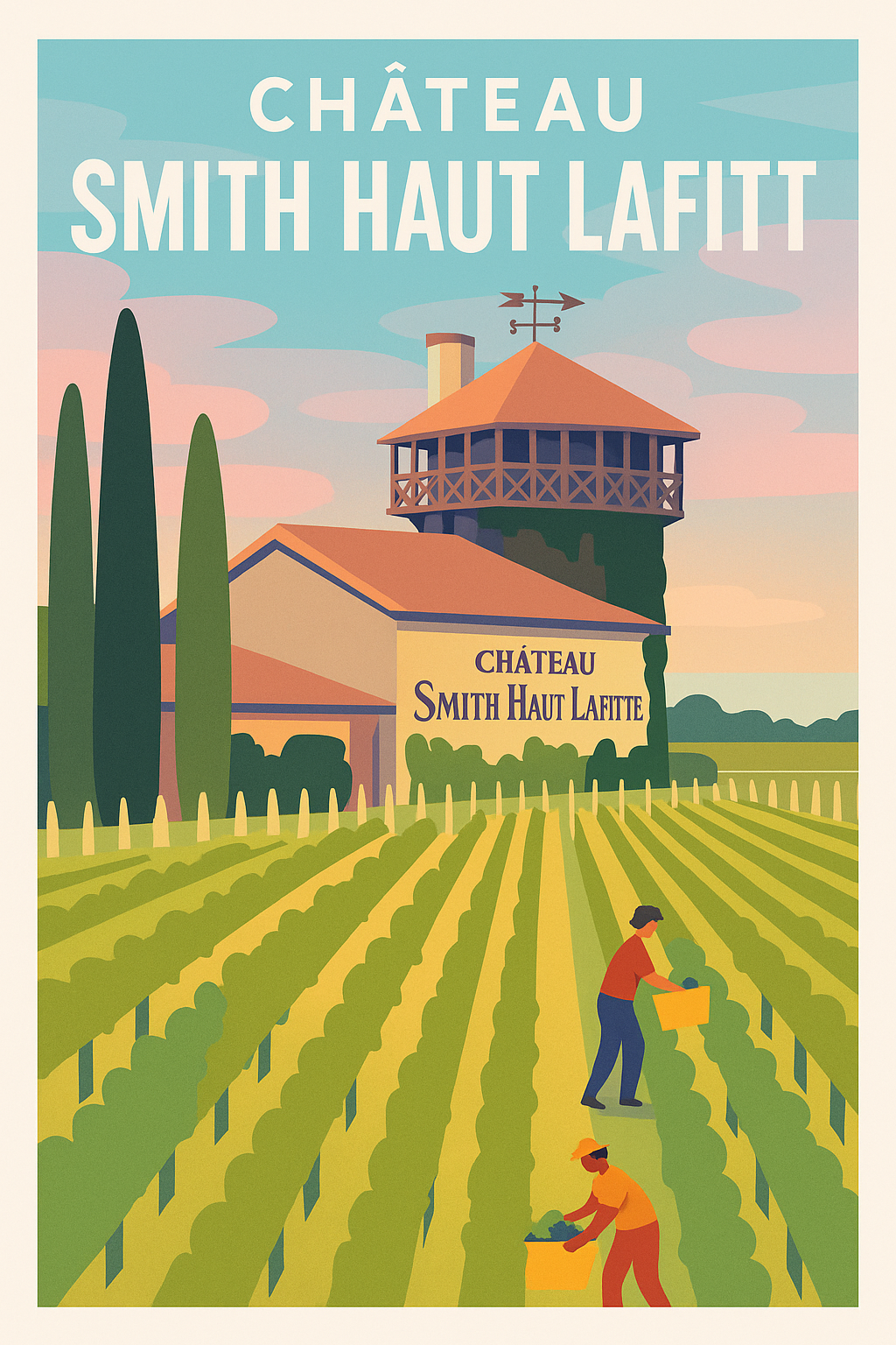 Affiche de Château Smith Haut Lafitte - L'élégance du terroir bordelais