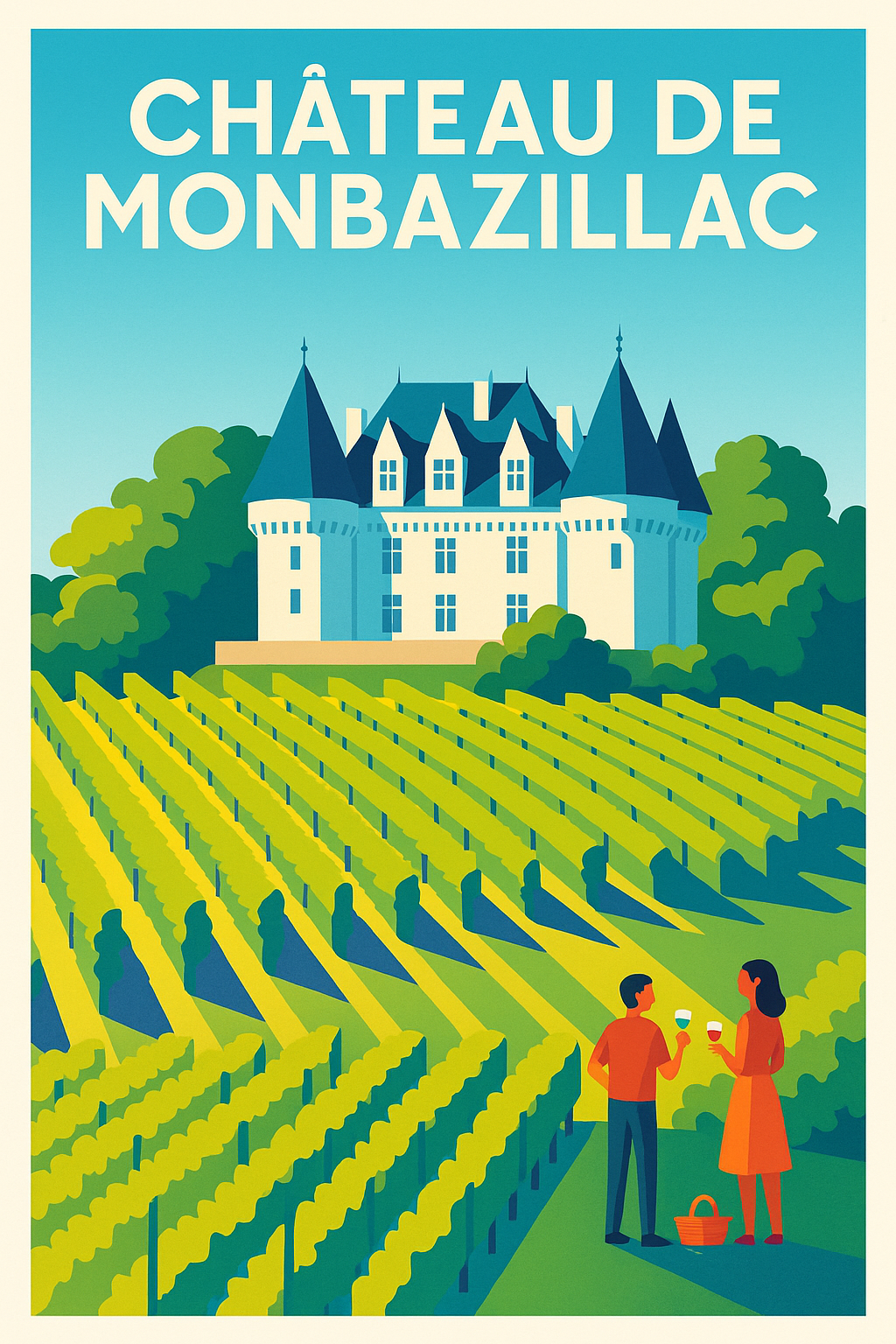 Affiche de Château de Monbazillac - L'élégance du vignoble en affiche