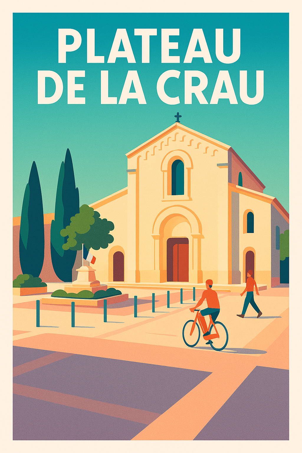 Affiche de Plateau de la Crau - L'élégance provençale sous le soleil