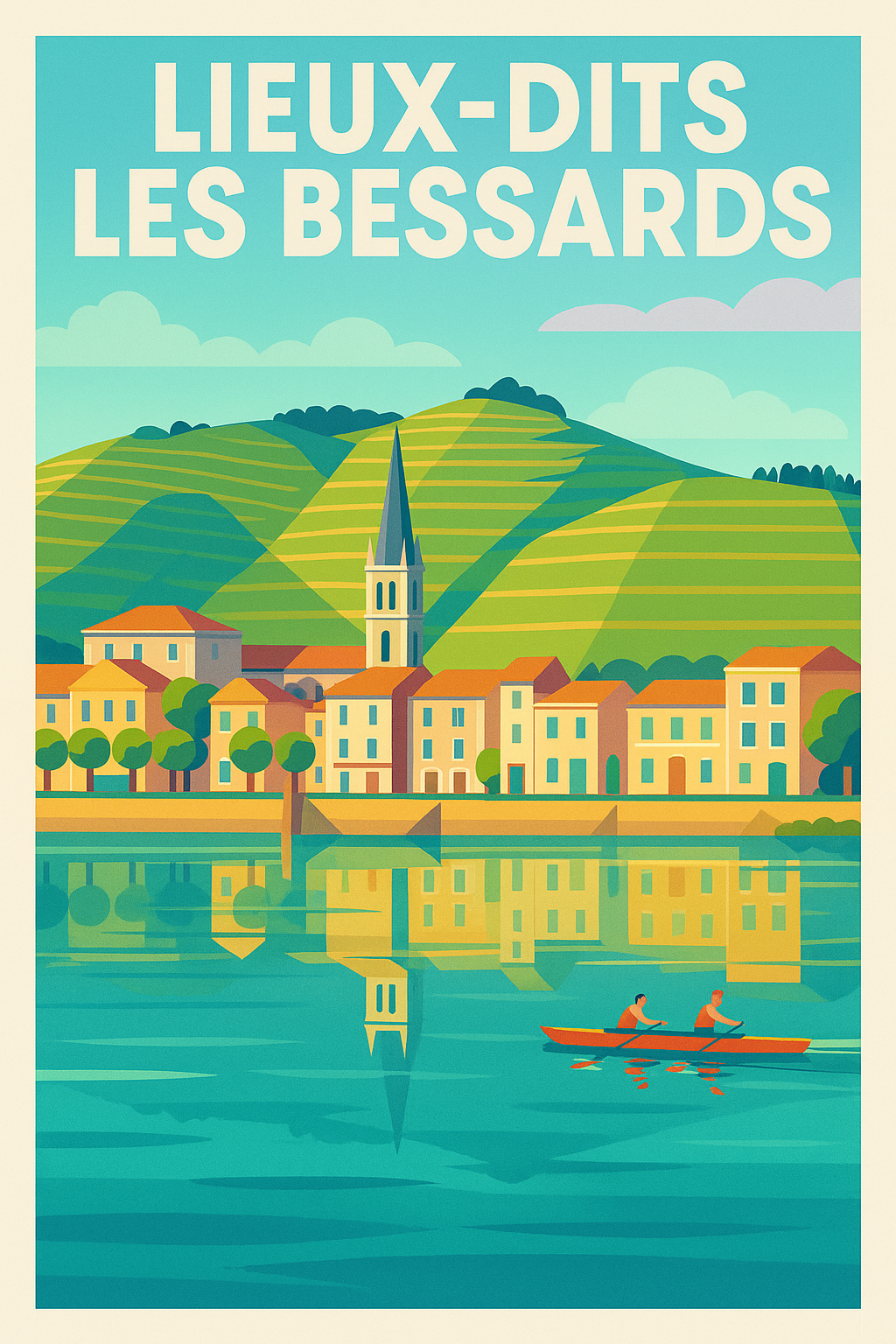Affiche de Lieux-dits Les Bessards - L'élégance des vignobles en bord de rive