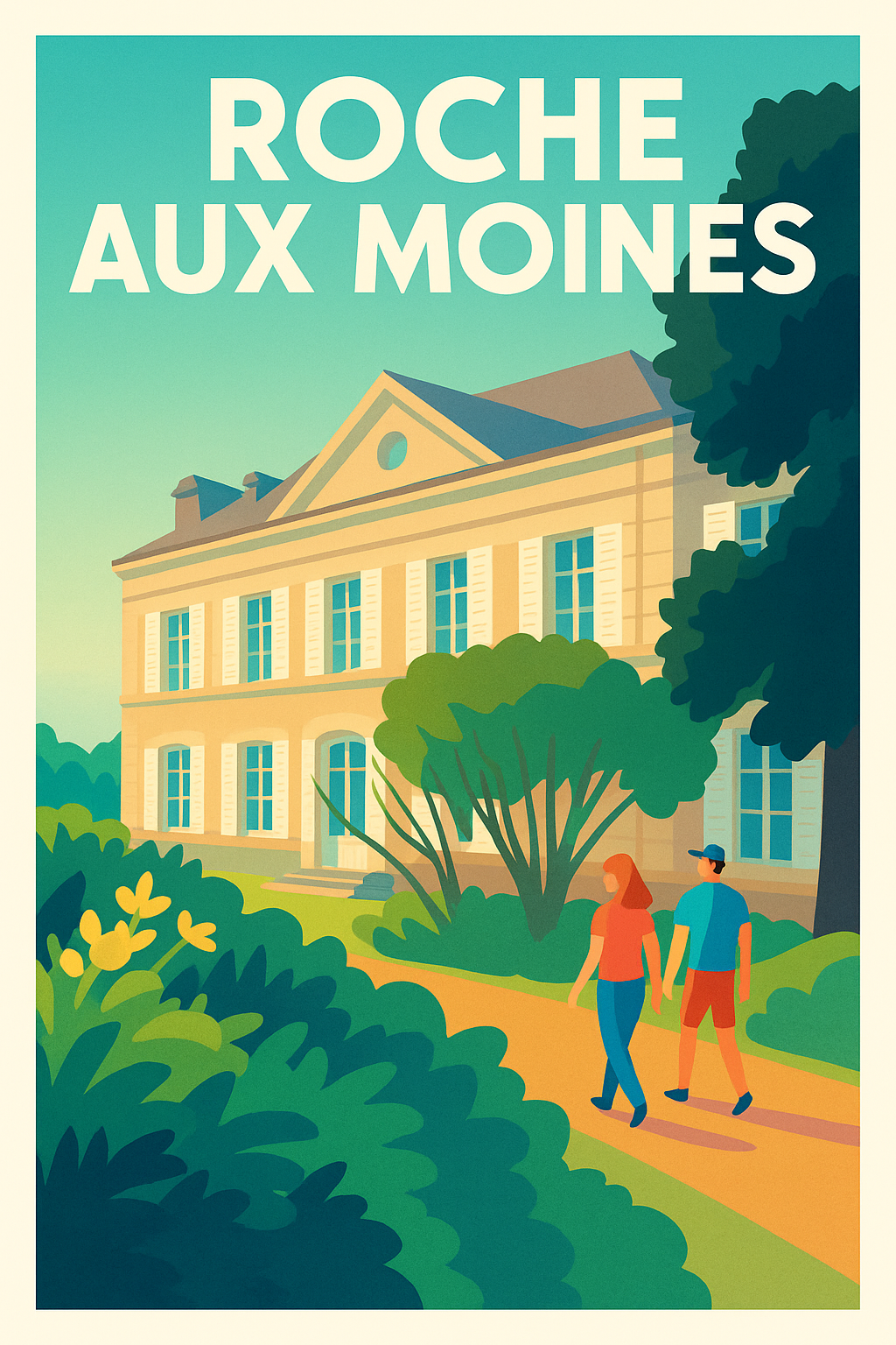 Affiche de Roche aux Moines - L'élégance intemporelle du vignoble angevin