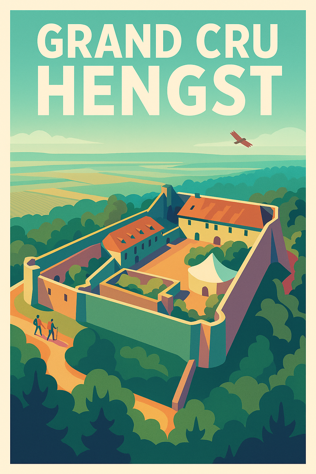 Affiche de Grand Cru Hengst - L'élégance du vignoble alsacien chez vous