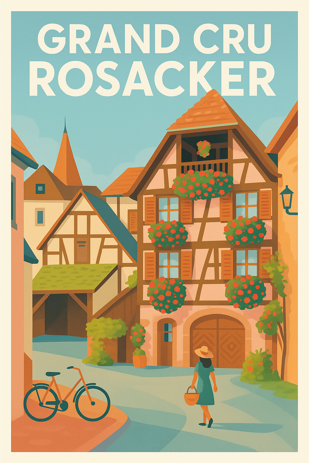 Affiche de Grand Cru Rosacker - L'élégance vintage au cœur du vignoble alsacien