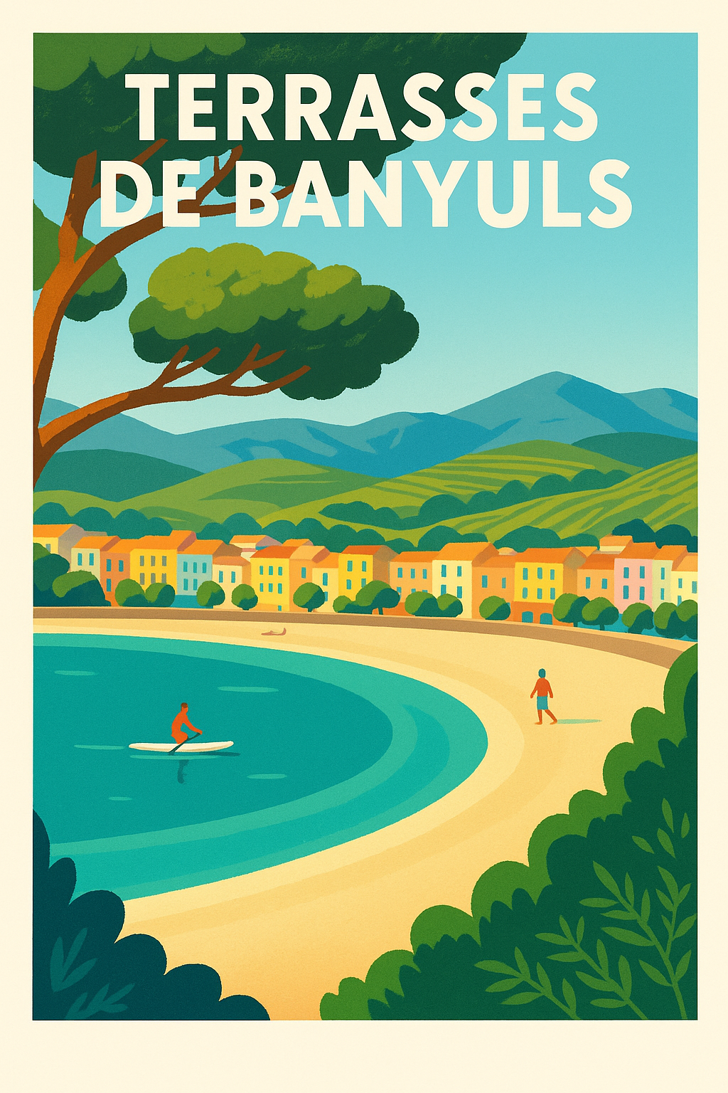 Affiche de Terrasses de Banyuls - L'éclat de la Côte Vermeille entre mer et vignes