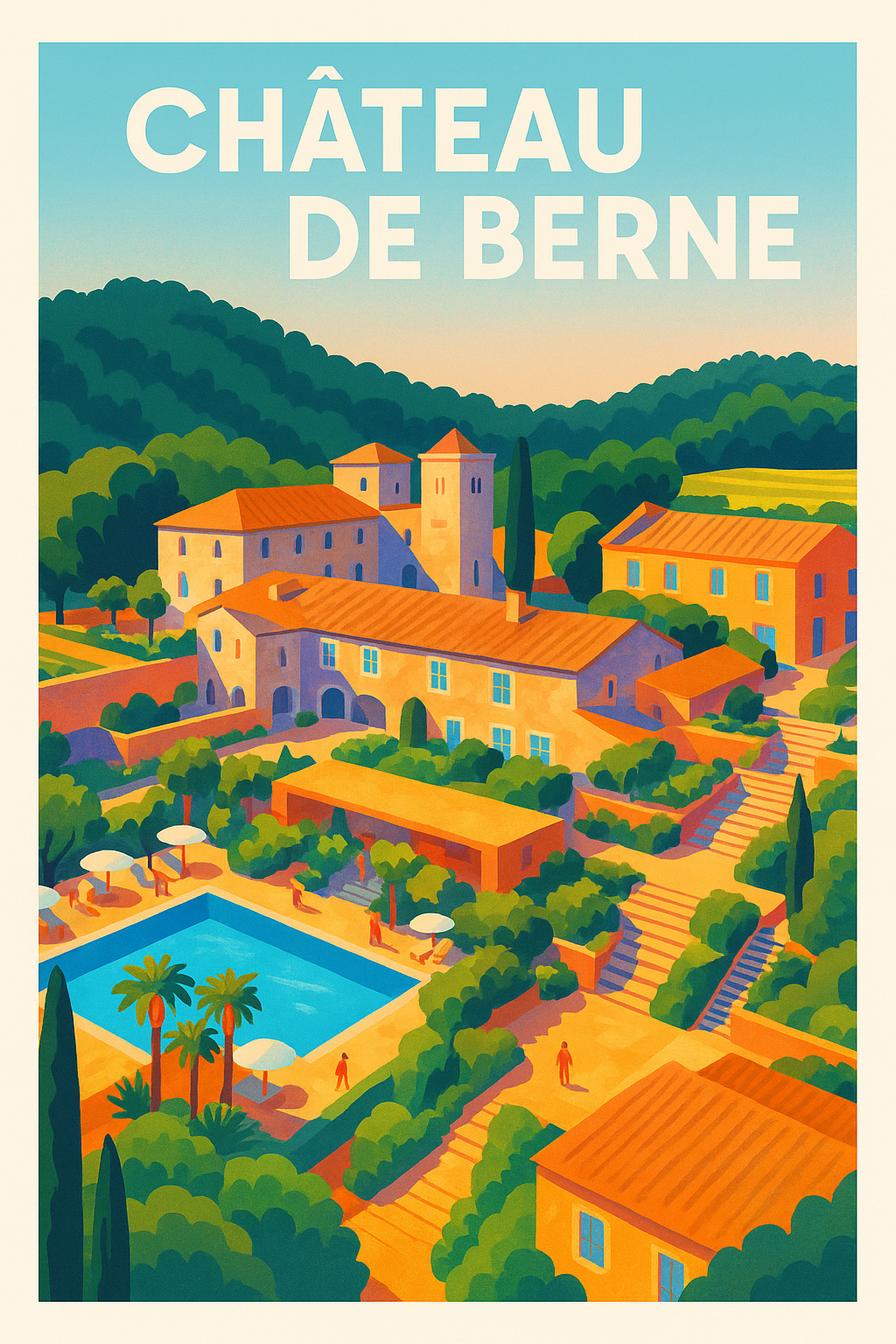 Affiche de Château de Berne - L'élégance provençale sous le soleil