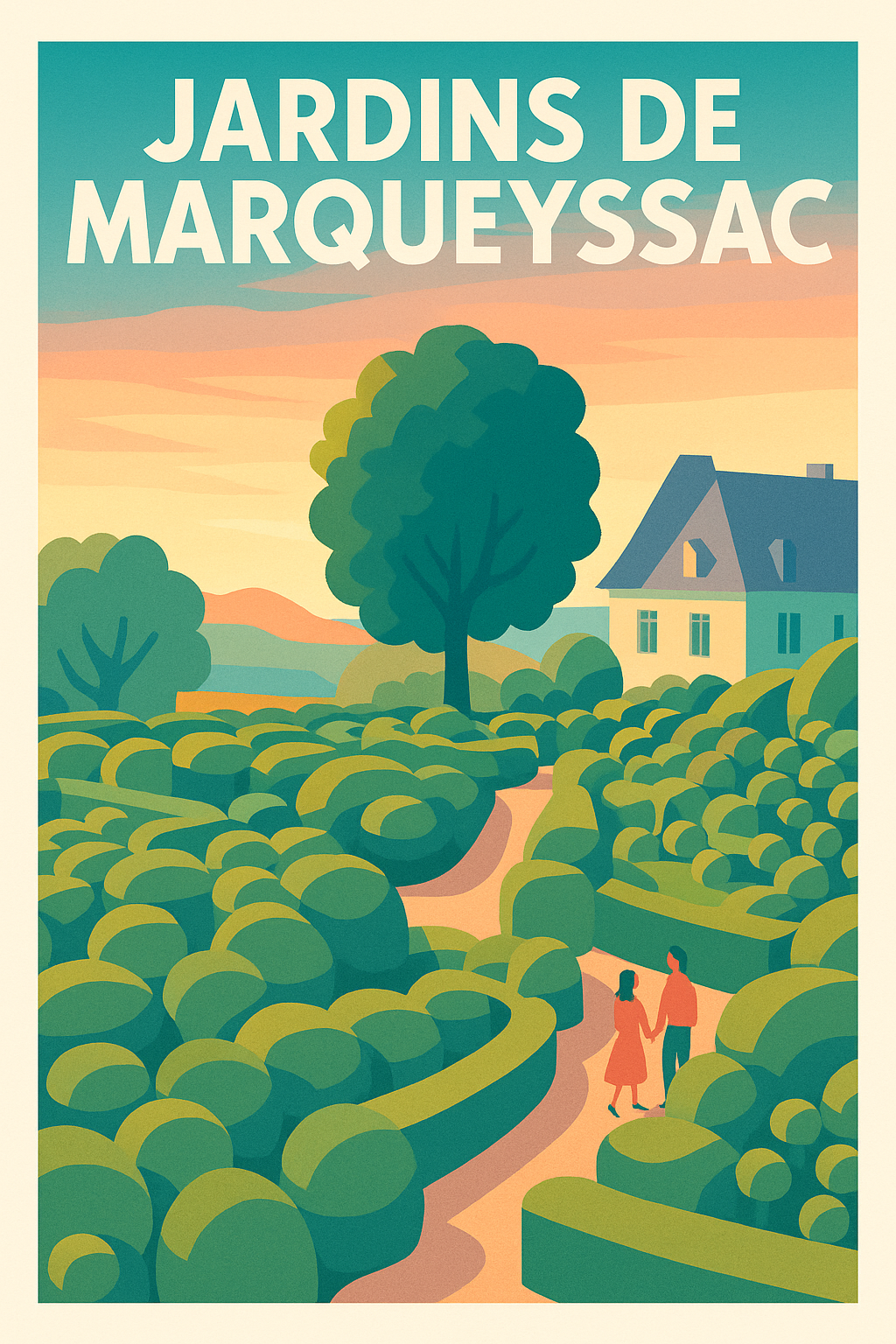 Affiche de Jardins de Marqueyssac - L'élégance suspendue du Périgord