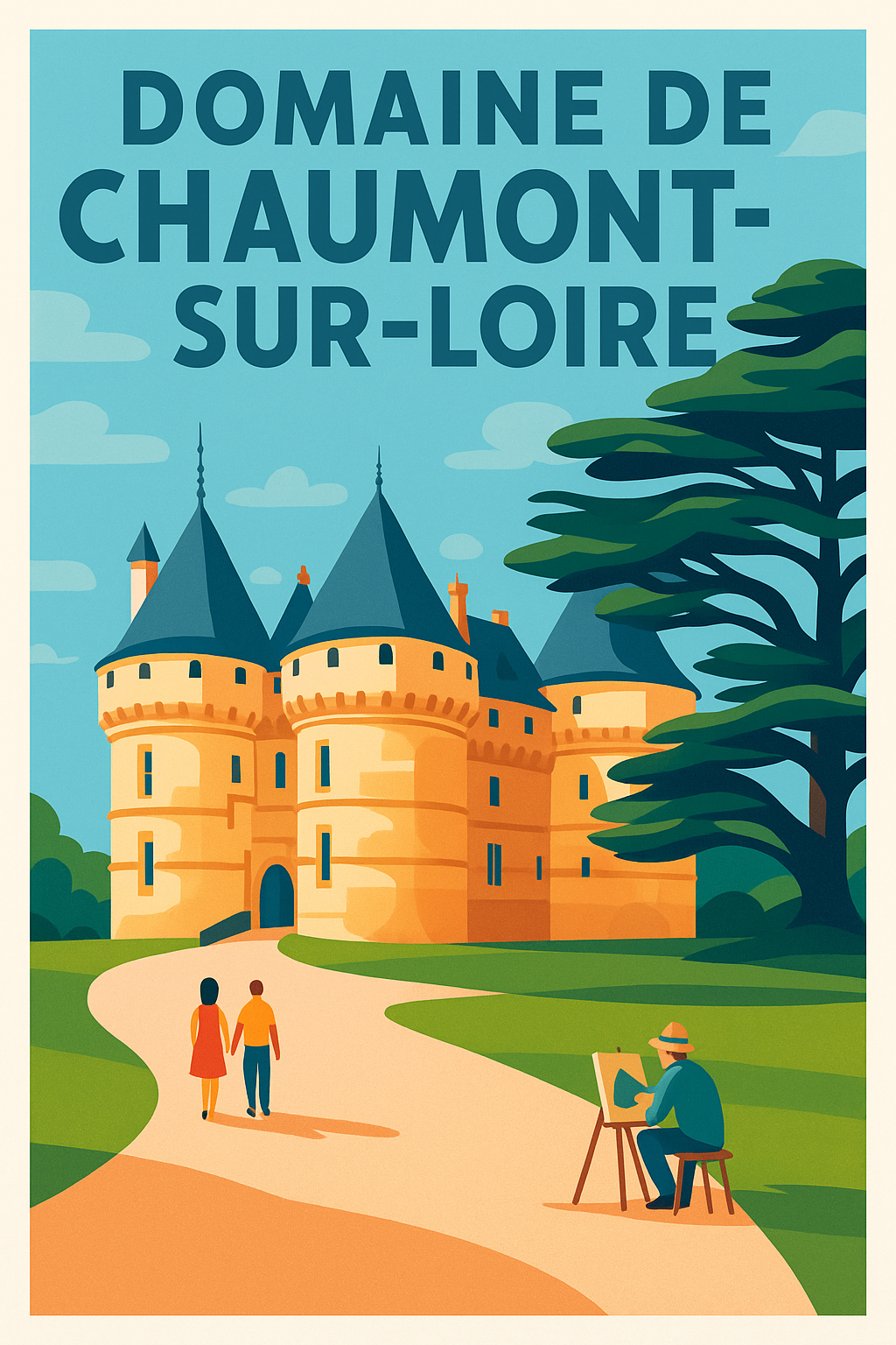 Affiche de Chaumont-sur-Loire - L'élégance artistique des bords de Loire