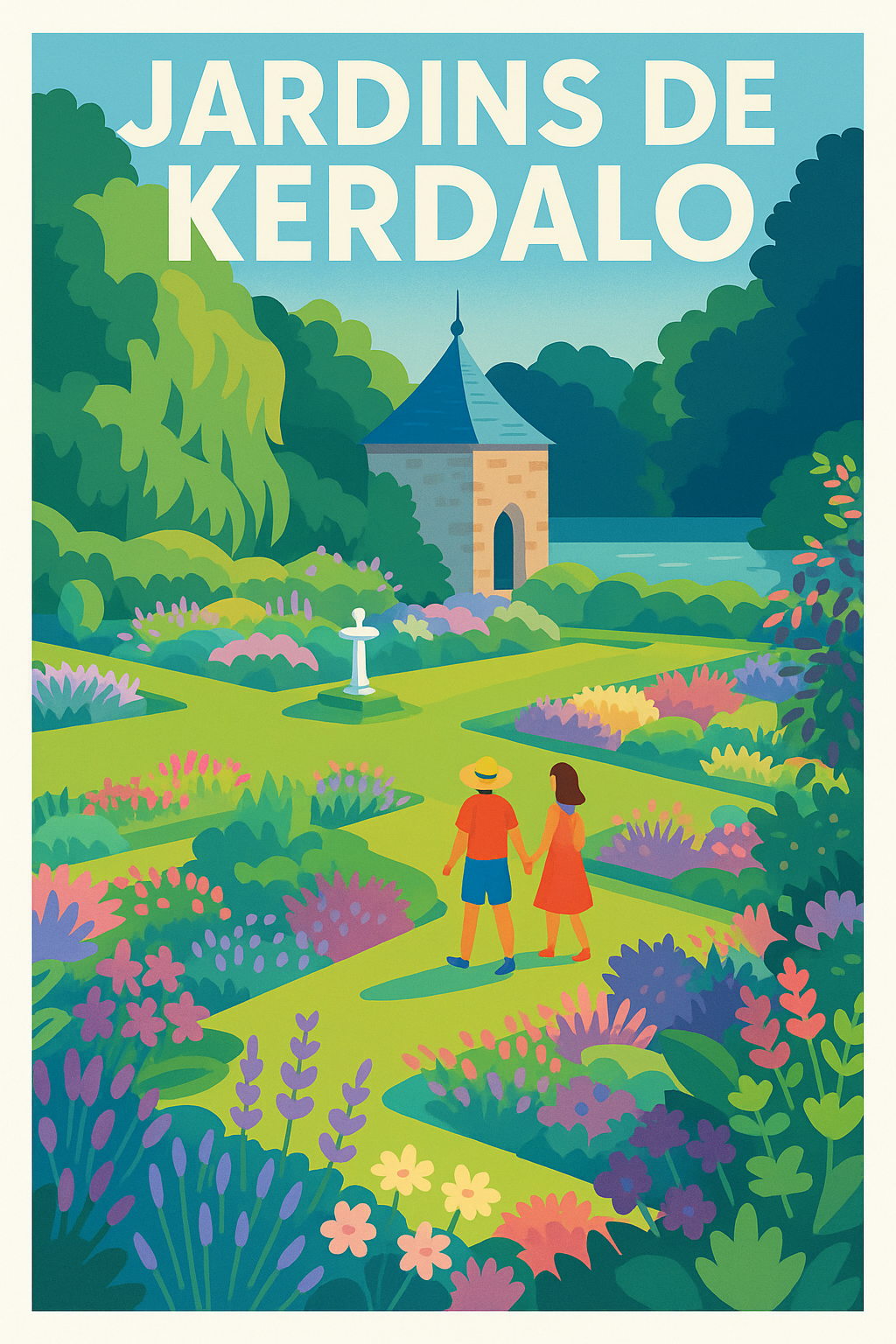 Affiche de Jardins de Kerdalo - Une escapade bucolique en Bretagne