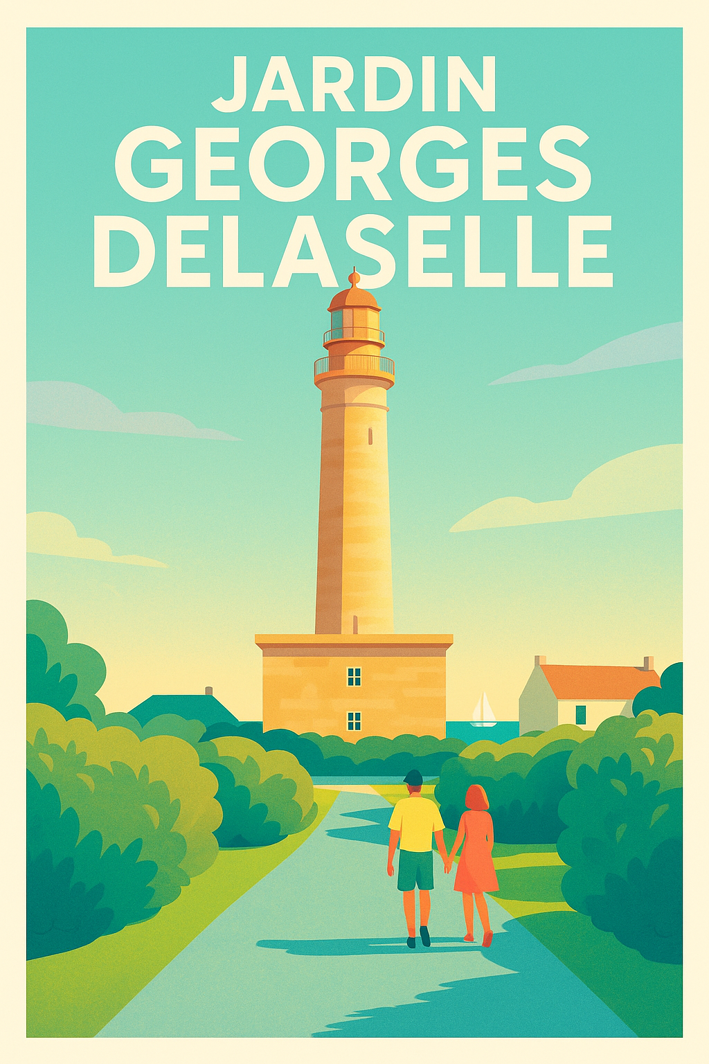 Affiche de Jardin Georges Delaselle - Évasion poétique sur l'Île de Batz