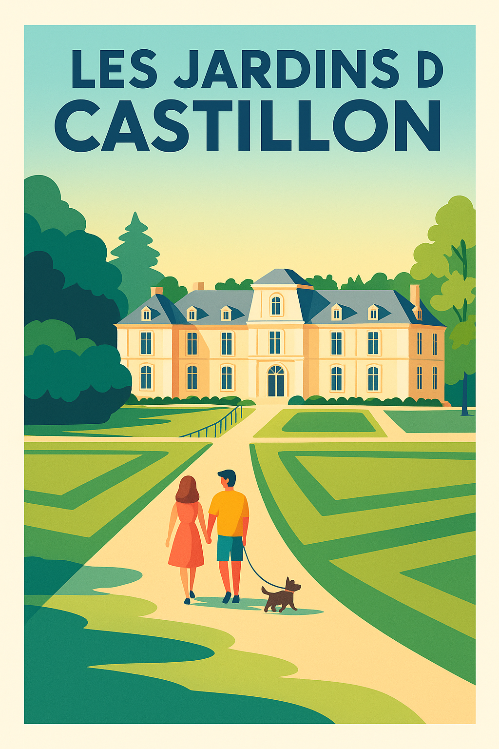Affiche de Les Jardins de Castillon - L'élégance d'une promenade bucolique