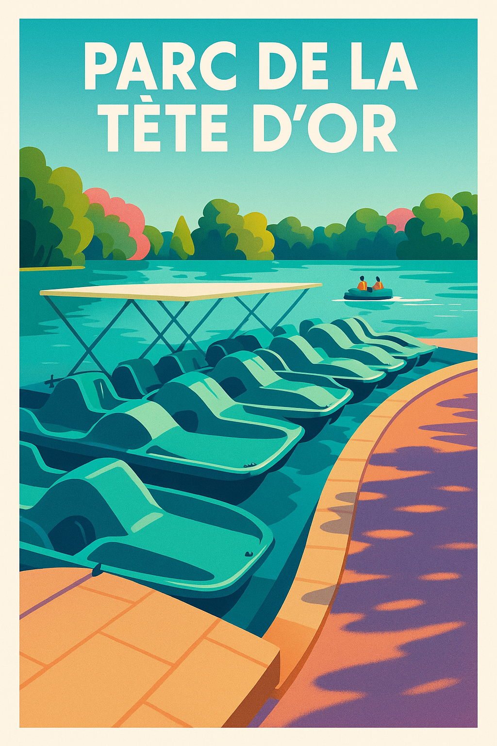 Affiche de Parc de la Tête d'Or - L'évasion bucolique au cœur de Lyon