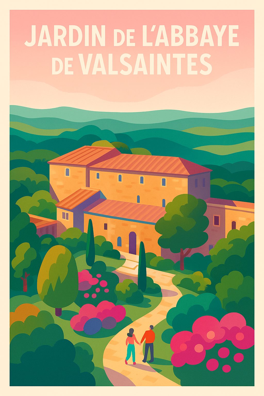Affiche de Jardin de l'Abbaye de Valsaintes - Une escapade bucolique en Provence