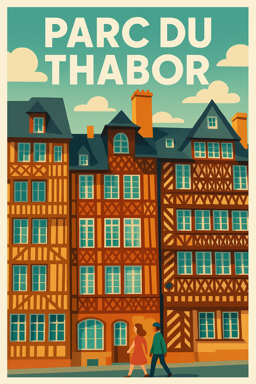 Affiche de Parc du Thabor - L'élégance historique de Rennes dans votre déco