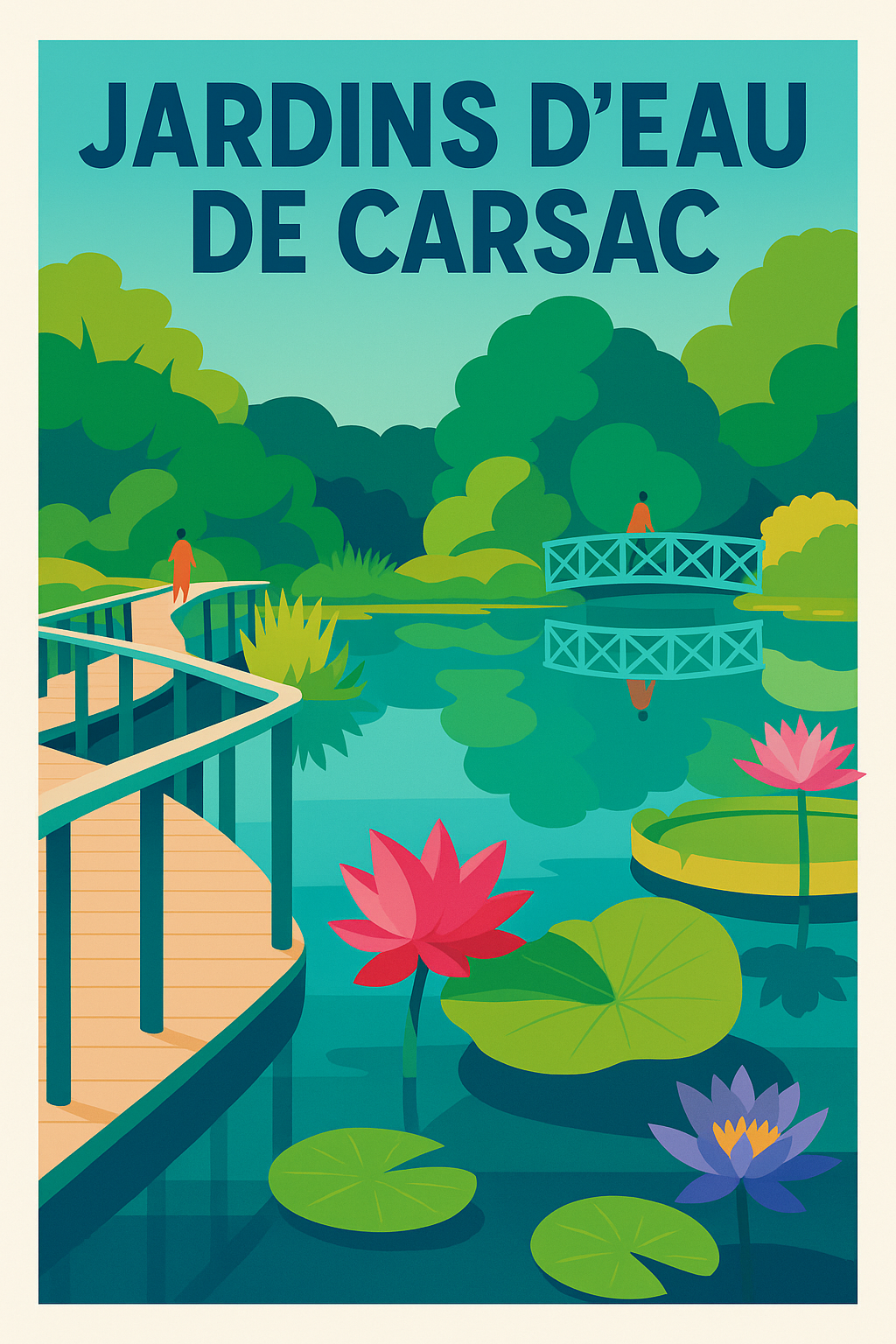 Affiche de Jardins d'Eau de Carsac - Une parenthèse poétique en Périgord Noir
