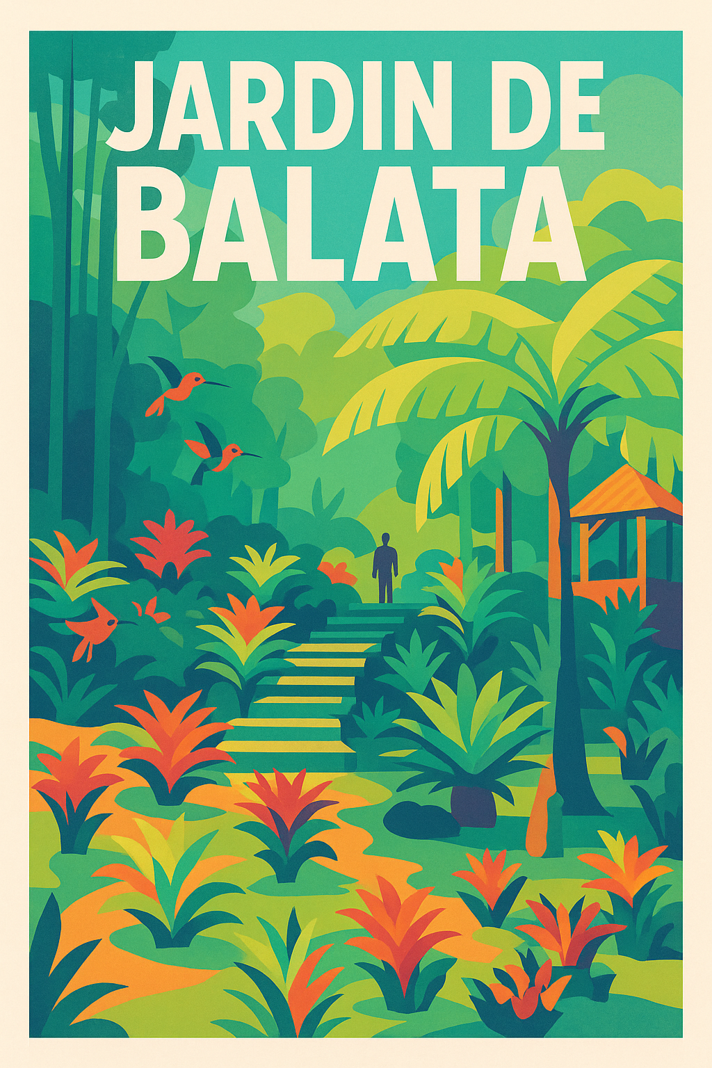 Affiche de Jardin de Balata - Une immersion tropicale au cœur de la Martinique