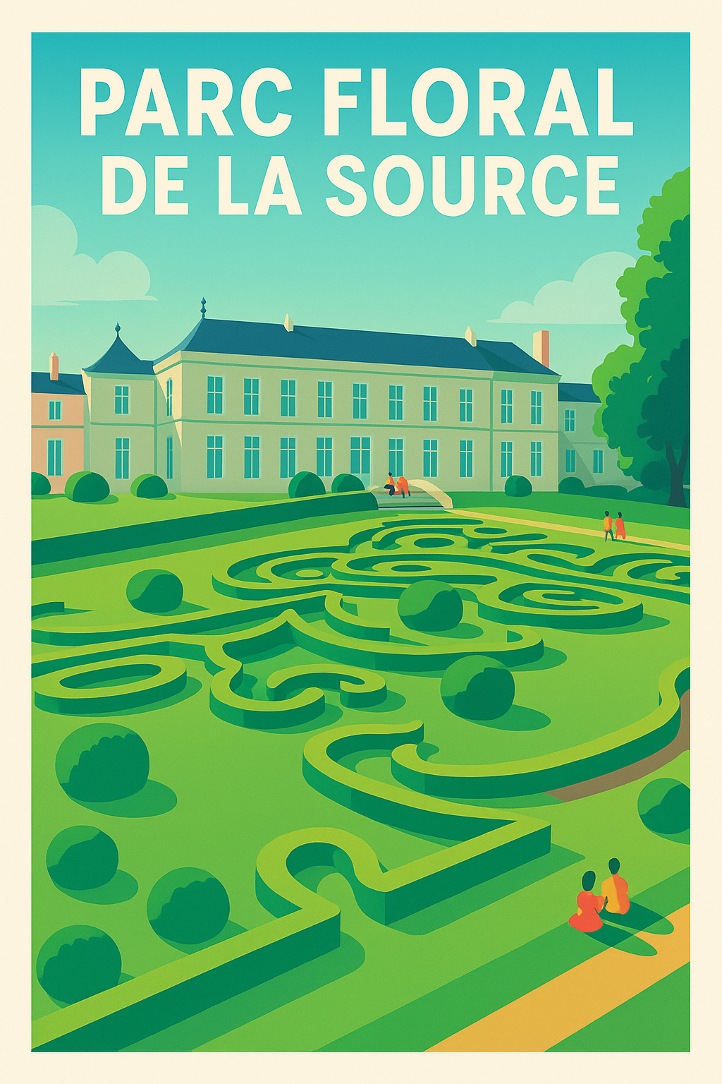 Affiche de Parc Floral de la Source - L'élégance d'un jardin à la française