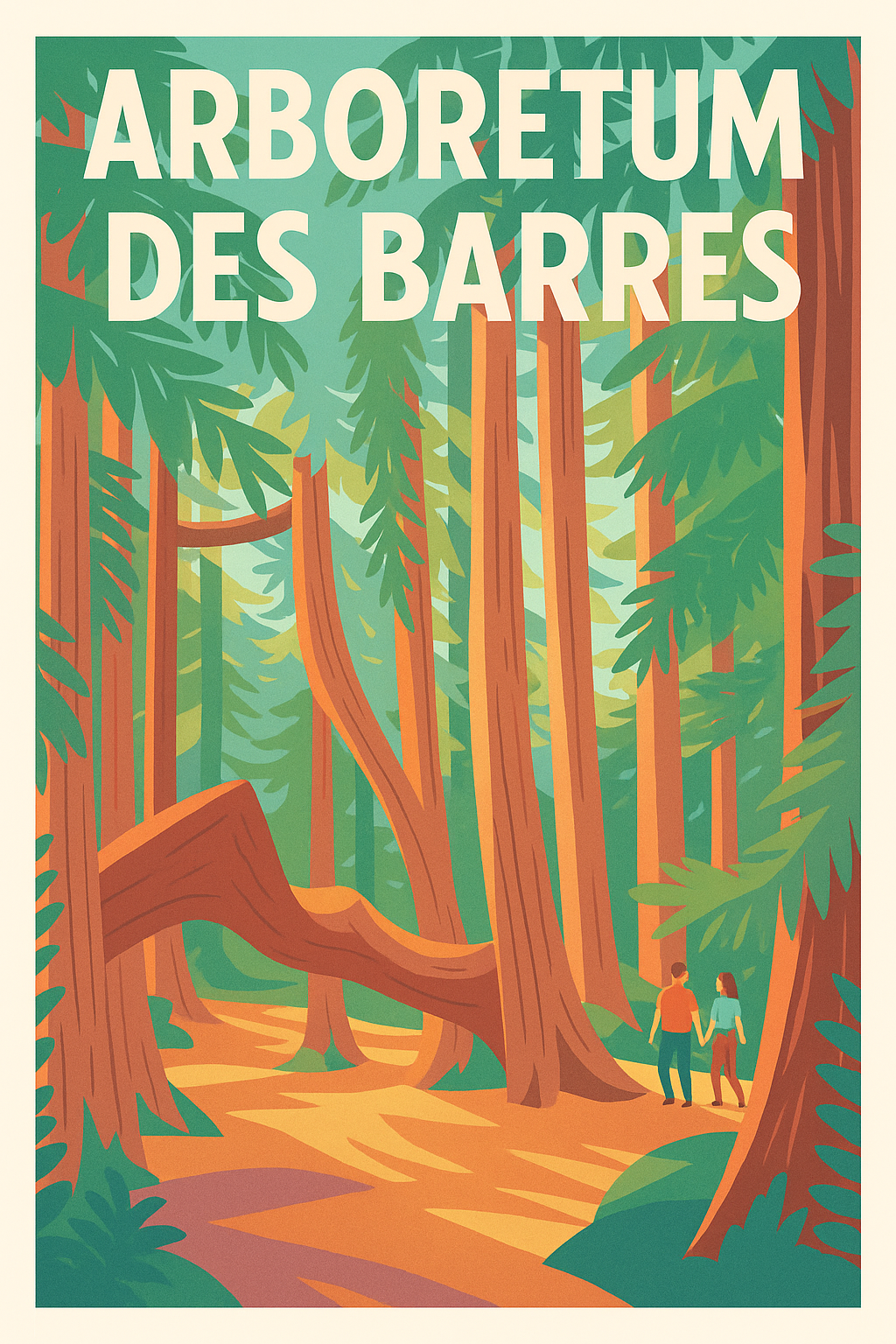 Affiche de Arboretum des Barres - Une immersion majestueuse au cœur de la forêt