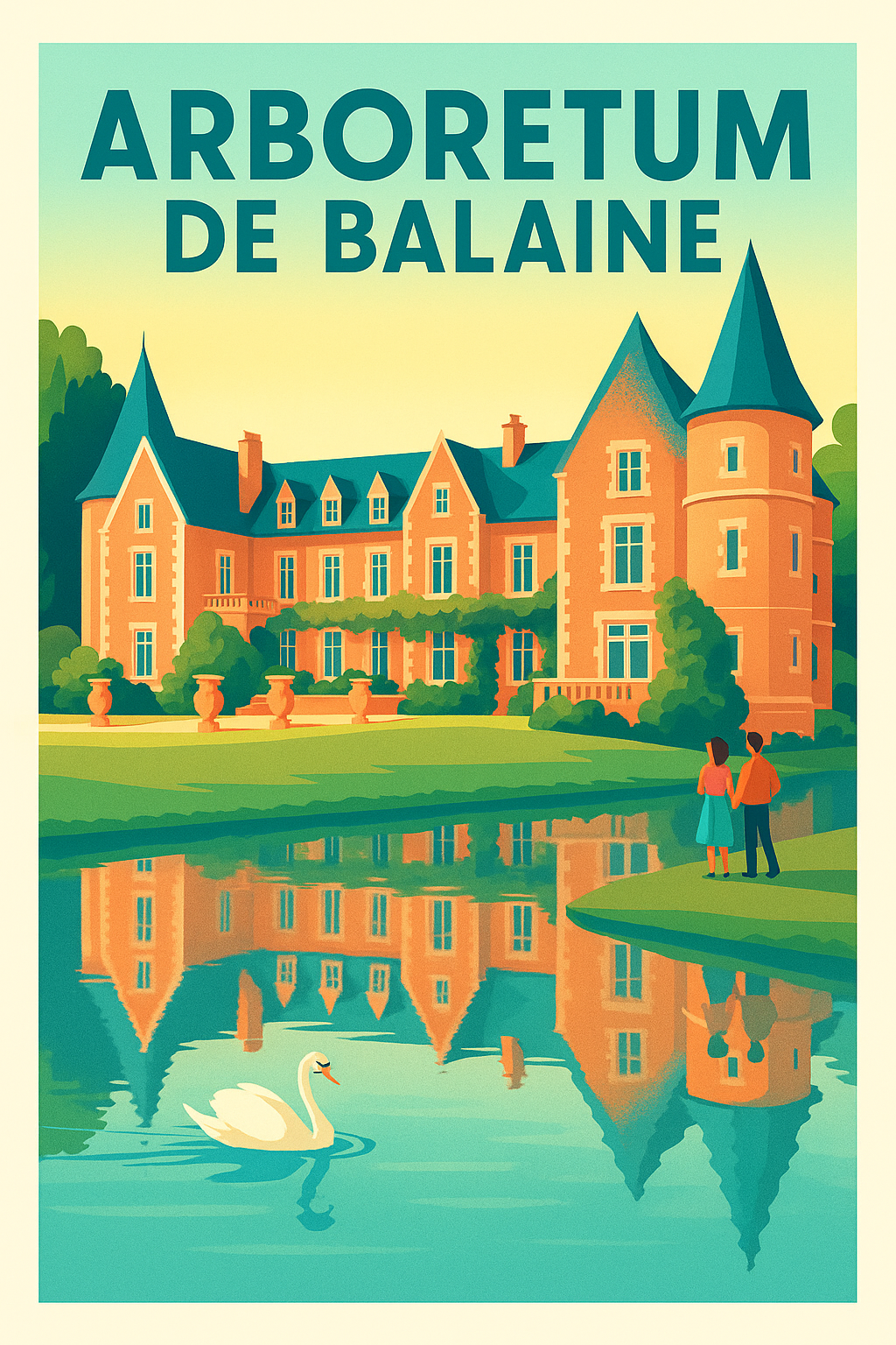 Affiche de Arboretum de Balaine - L'élégance d'un jardin historique