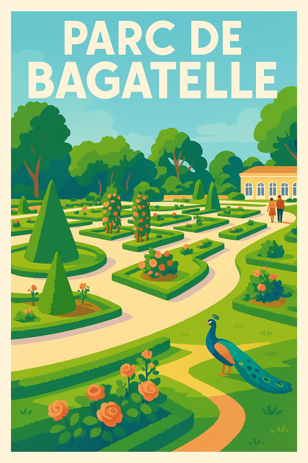 Affiche de Parc de Bagatelle - L'élégance bucolique d'un jardin secret parisien