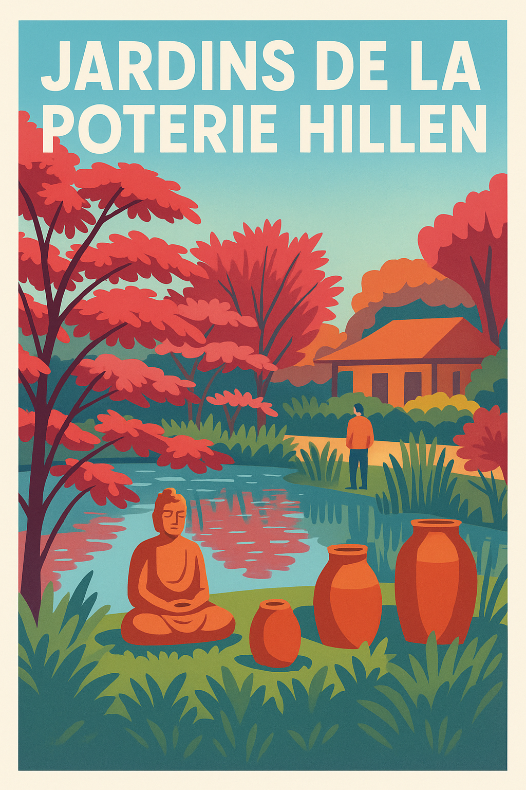 Affiche de Jardins de la Poterie Hillen - Une escale zen et colorée