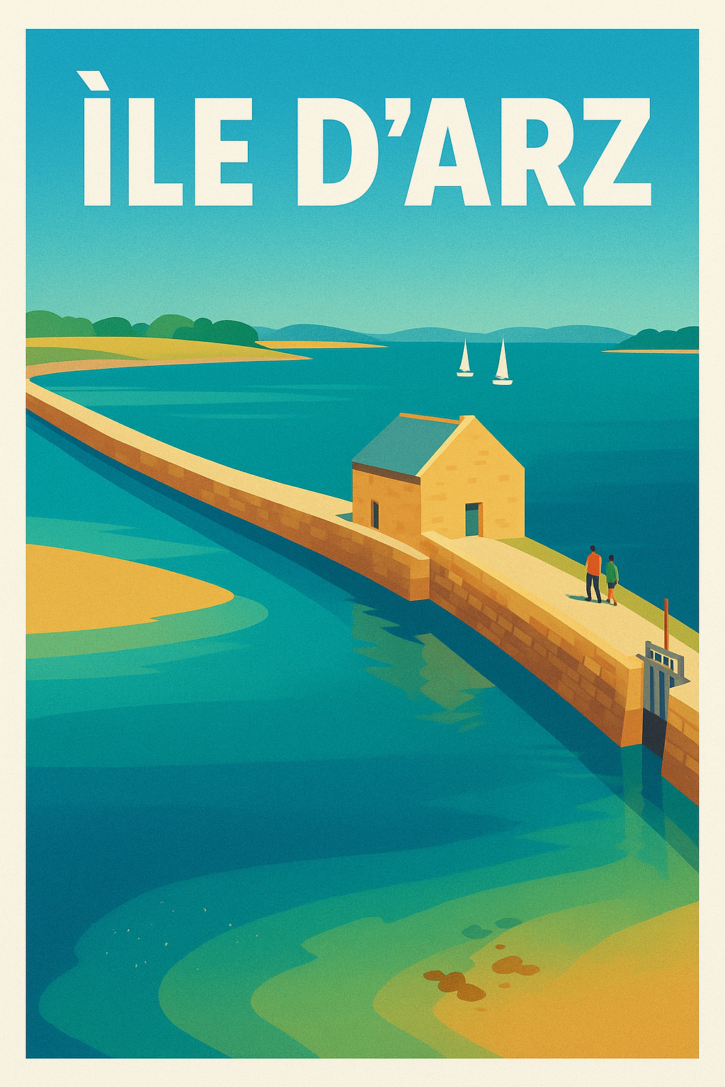 Affiche de Île d'Arz - L'escale sauvage au cœur du Golfe du Morbihan