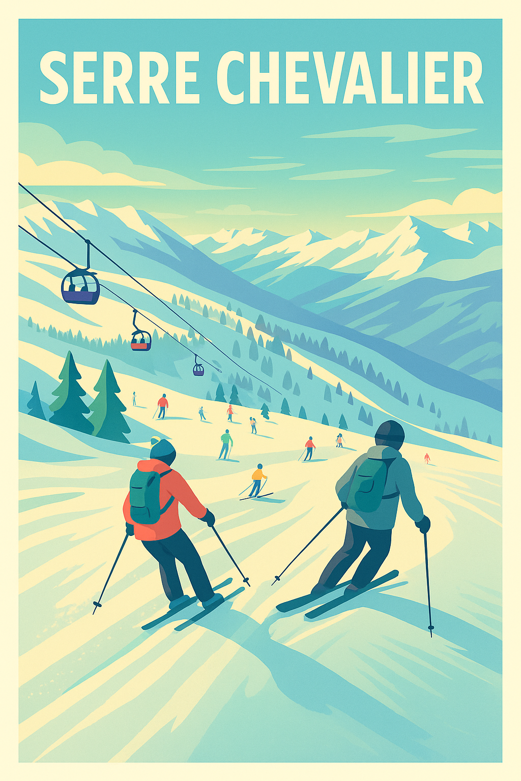 Affiche de Serre Chevalier - L'esprit glisse au cœur des Alpes