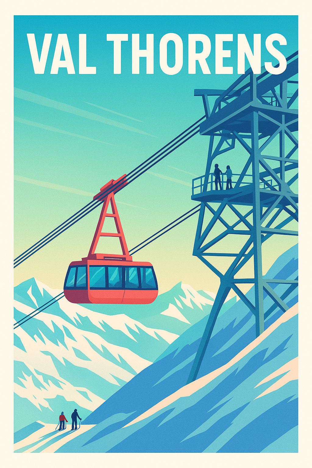 Affiche de Val Thorens - Le sommet des 3 Vallées dans votre salon