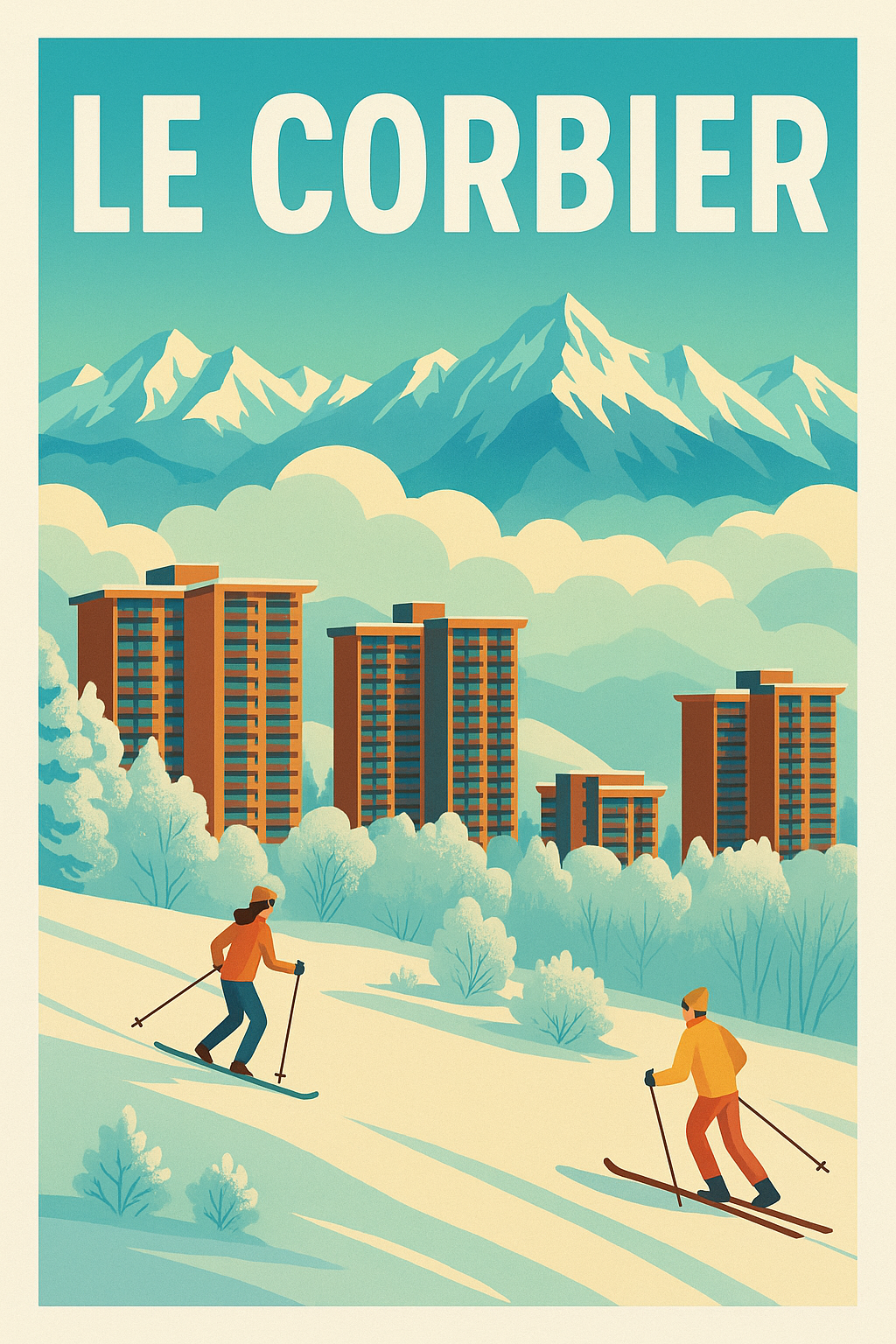 Affiche de Le Corbier - L'élégance vintage au cœur des Sybelles