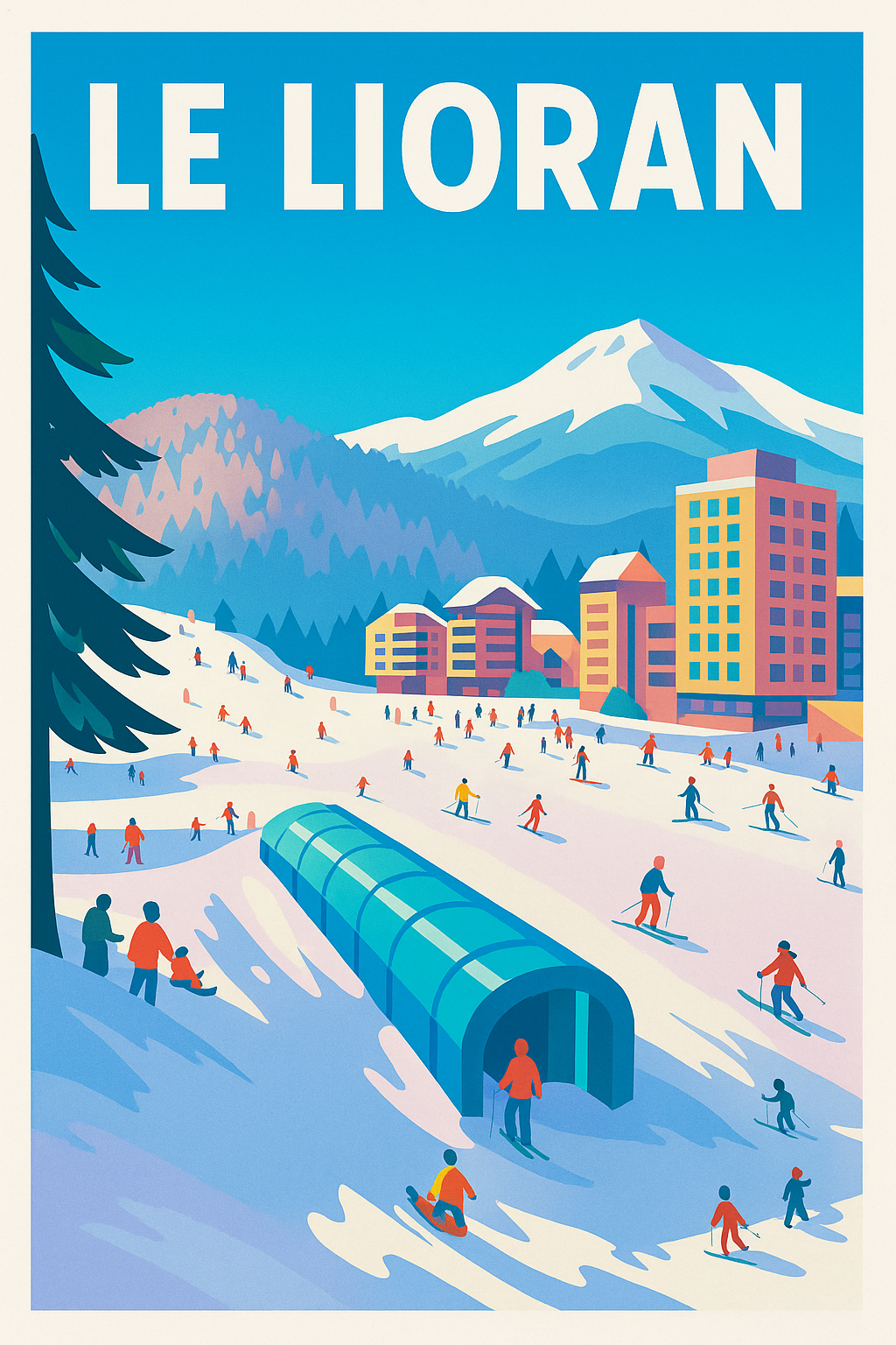 Affiche de Le Lioran - L'esprit vintage des volcans d'Auvergne