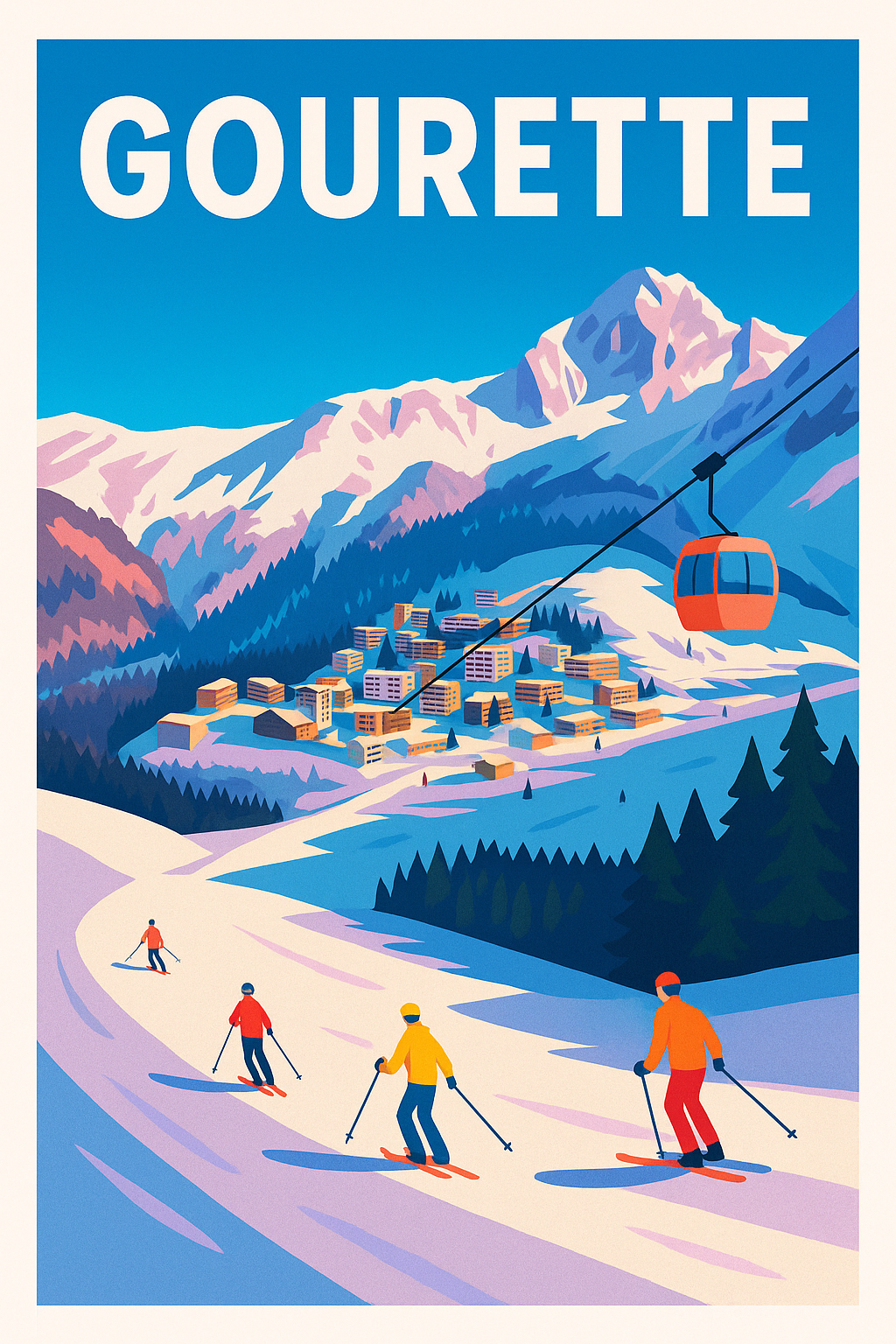 Affiche de Gourette - L'éclat des Pyrénées sur vos murs