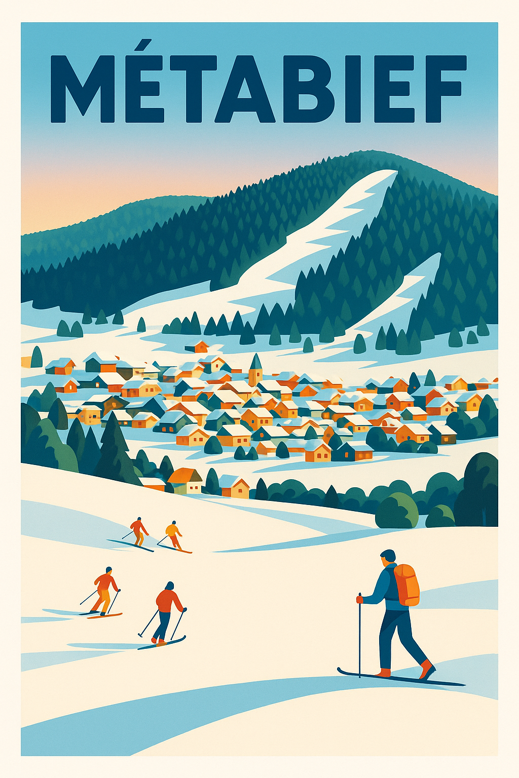 Affiche de Métabief - Le charme authentique du Jura sous la neige