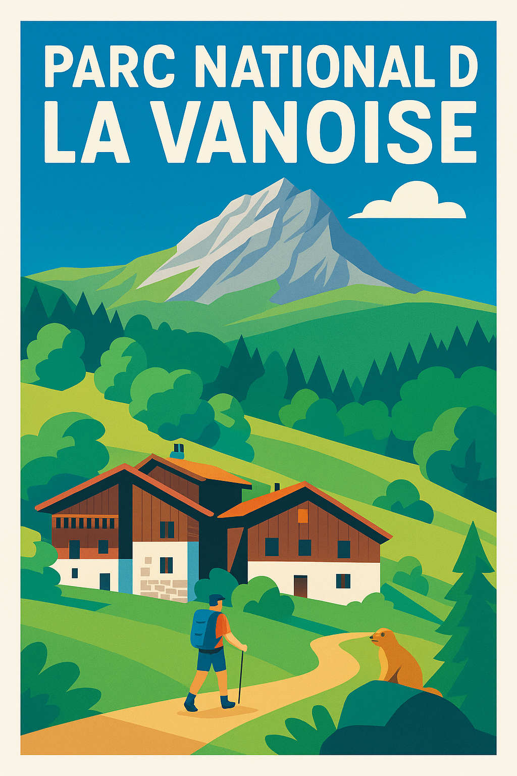 Affiche de Parc National de la Vanoise - L'évasion sauvage au cœur des Alpes